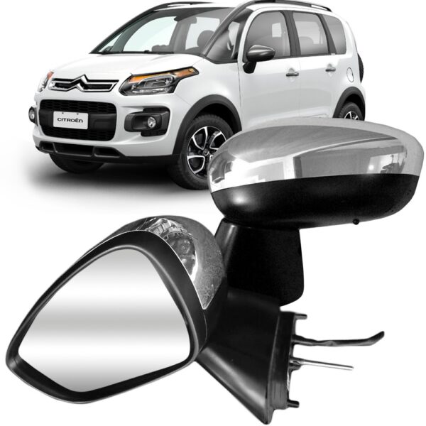Retrovisor Air Cross 2011 2012 13 2014 2015 Elétrico Cromado Lado Direito
