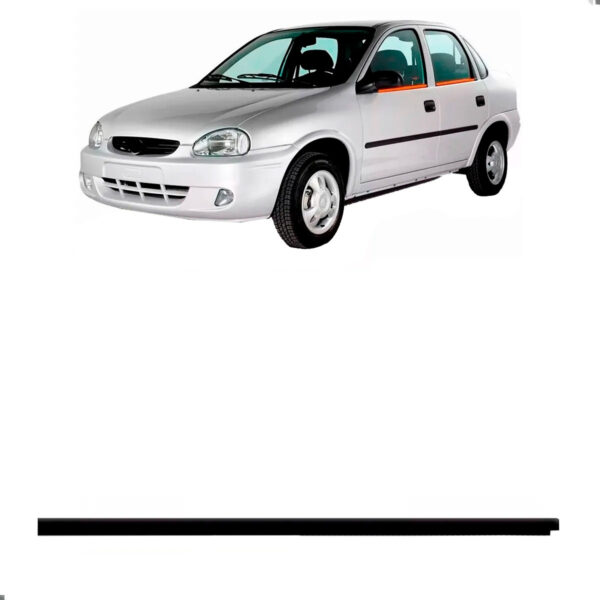 Pestana Corsa 1994 Até 2012 4 Portas Traseira Externa Lado Direito