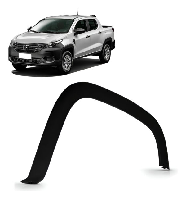 Moldura Vão De Roda Dianteiro Strada 2021 2022 Texturizada Lado Direito