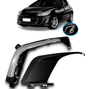 Kit Moldura Milha E Aplique Peugeot 308 2012 2013 2014 2015