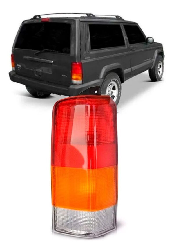 Lanterna Traseira Cherokee 1999 A 2001 Tricolor Serve Mod 97 Lado Esquerdo