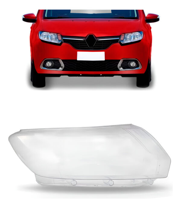 Lente Farol Dianteiro Logan Sandero 2014/2019 Lado Direito