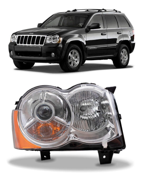 Farol Grand Cherokee 2008 A 2012 Lado Direito