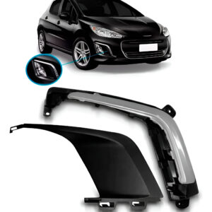 Kit Moldura Milha E Aplique Peugeot 308 2012 2013 2014 2015