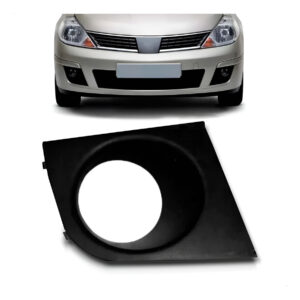 Moldura Milha Para Nissan Tiida 2007 2008 2009 2010 Com Furo Lado Direito