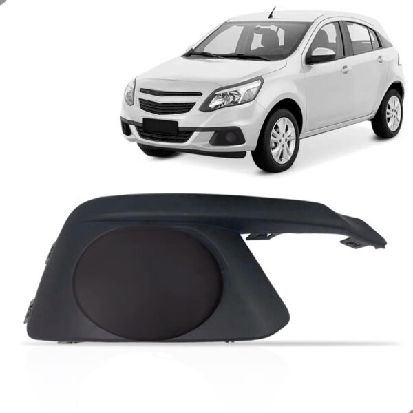 Tela Frontal Moldura Milha Agile 2013 14 2015 2016 Sem Furo Lado Direito