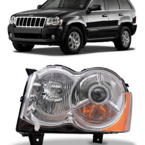 Farol Grand Cherokee 2008 A 2012 Lado Esquerdo