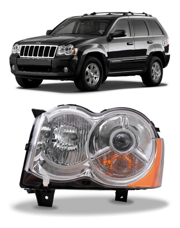 Farol Grand Cherokee 2008 A 2012 Lado Esquerdo