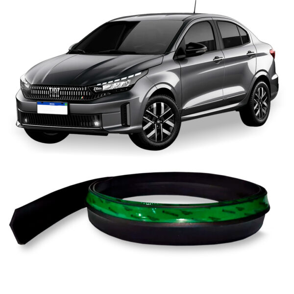 Saia Spoiler Para FIAT-CRONOS Z Lip Borracha Esportivo Ez