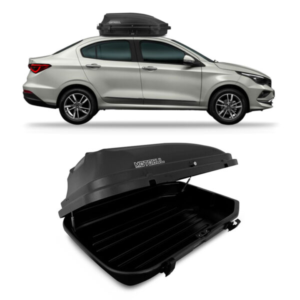 Baú Maleiro De Teto Motobul 270 Litros FIAT-CRONOS Preto
