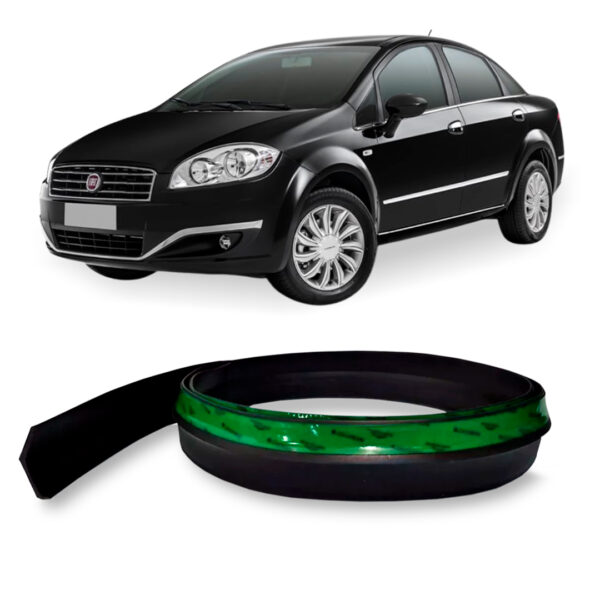 Saia Spoiler Para FIAT-GRAND-SIENA Z Lip Borracha Esportivo Ez