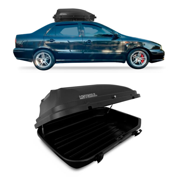 Baú Maleiro De Teto Motobul 270 Litros FIAT-MAREA Preto