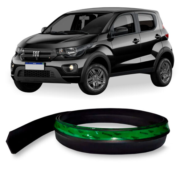 Saia Spoiler Para FIAT-MOBI Z Lip Borracha Esportivo Ez