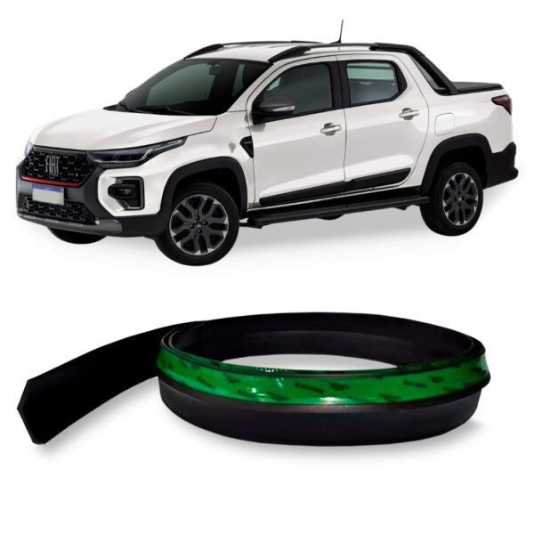 Saia Spoiler Para FIAT-STRADA Z Lip Borracha Esportivo Ez