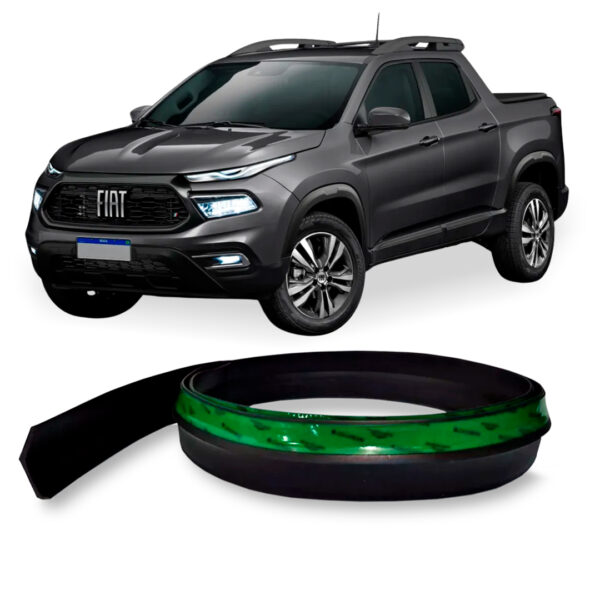 Saia Spoiler Para FIAT-TORO Z Lip Borracha Esportivo Ez
