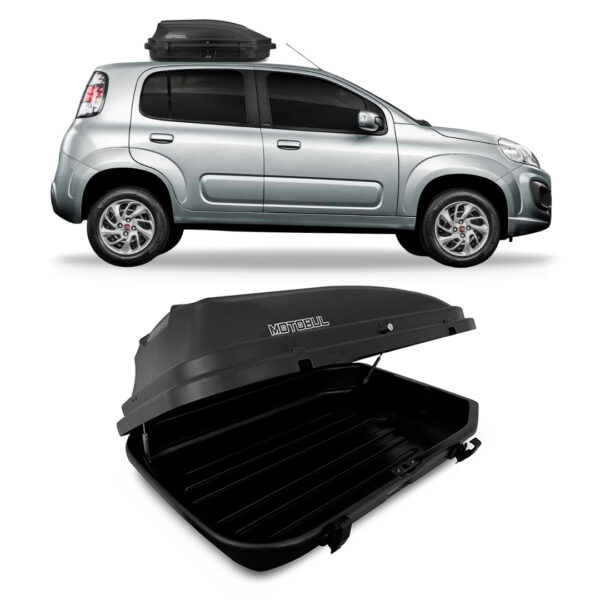 Baú Maleiro De Teto Motobul 270 Litros FIAT-UNO Preto