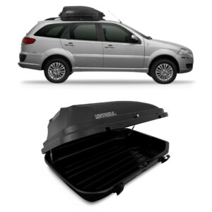 Baú Maleiro De Teto Motobul 270 Litros FIAT-WEEKEND Preto