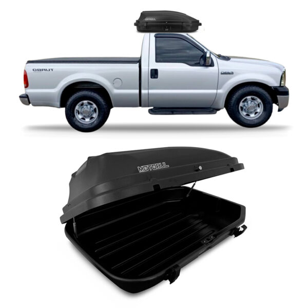 Baú Maleiro De Teto Motobul 270 Litros FORD-F-250 Preto