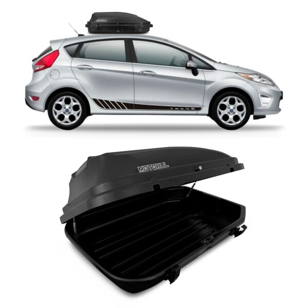 Baú Maleiro De Teto Motobul 270 Litros FORD-NEW-FIESTA Preto