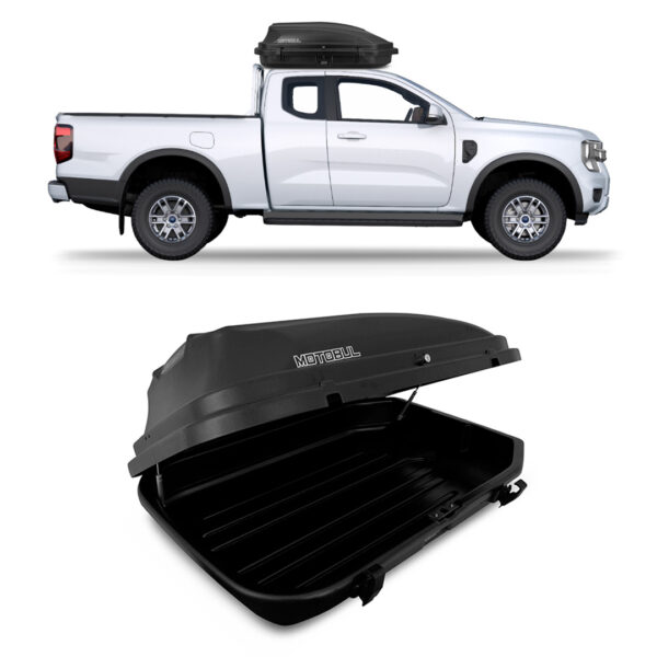 Baú Maleiro De Teto Motobul 270 Litros FORD-RANGER Preto