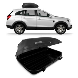 Baú Maleiro De Teto Motobul 270 Litros GM-CAPTIVA Preto