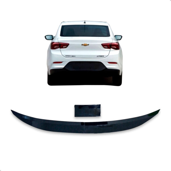 Aerofólio Para GM Prisma Sedan Black Piano Autocolante