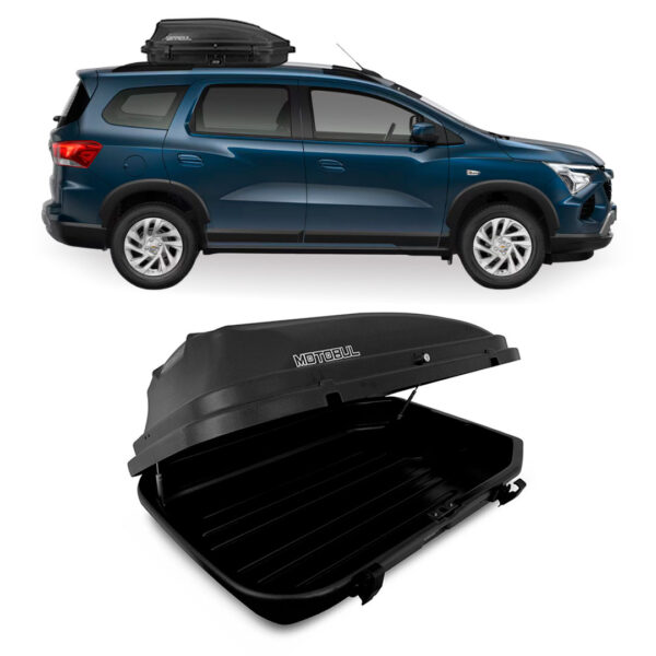 Baú Maleiro De Teto Motobul 270 Litros GM-SPIN Preto