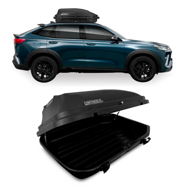 Baú Maleiro De Teto Motobul 270 Litros GWM-HAVAL-GT Preto