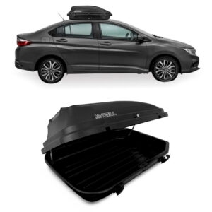 Baú Maleiro De Teto Motobul 270 Litros HONDA CITY Preto
