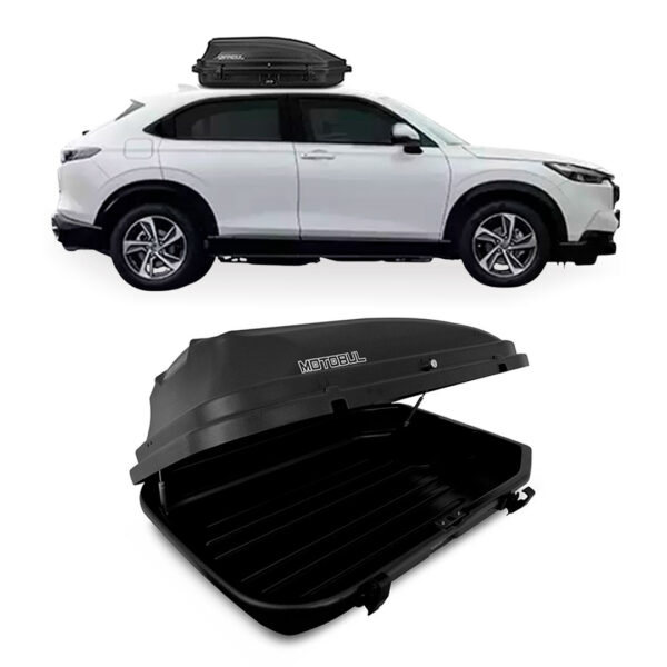 Baú Maleiro De Teto Motobul 270 Litros HONDA HRV Preto