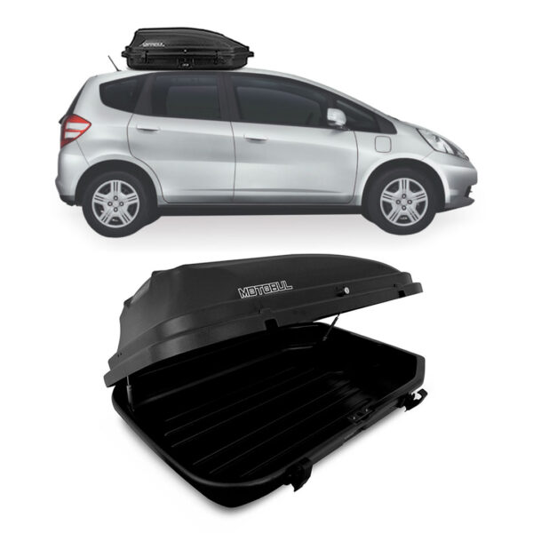 Baú Maleiro De Teto Motobul 270 Litros HONDA-NEW-FIT Preto