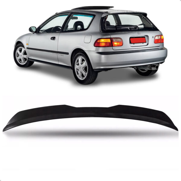 Aerofólio Civic Si Vti Hatch Black Piano Sport Universal