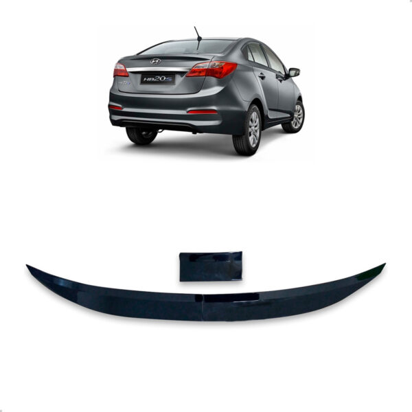 Aerofólio Para Hyundai HB20S Sedan Black Piano Autocolante