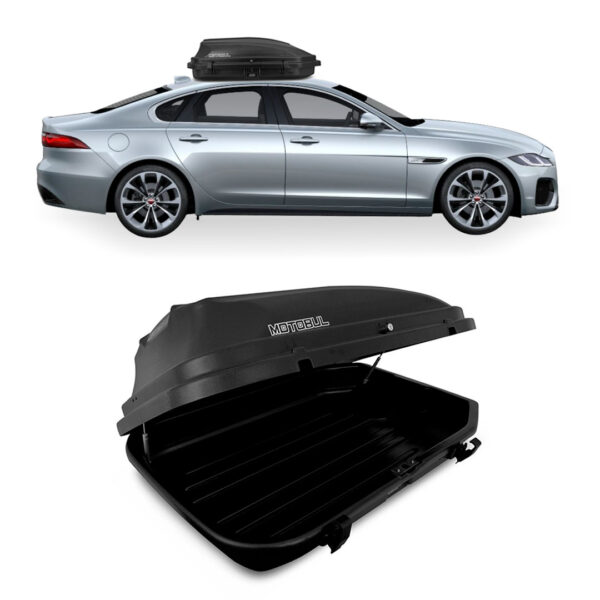 Baú Maleiro De Teto Motobul 270 Litros JAGUAR-XF Preto