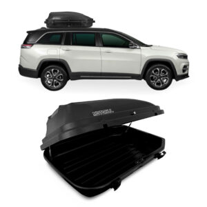 Baú Maleiro De Teto Motobul 270 Litros JEEP-COMMANDER Preto