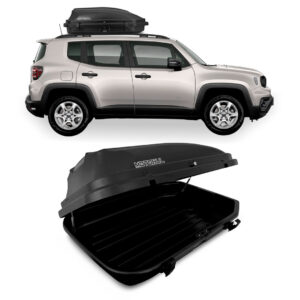 Maleiro Teto Baú Jeep Renegade Motobul 270 Litros 50kg Preta