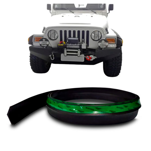 Saia Spoiler Para JEEP-WRANGLER Z Lip Borracha Esportivo Ez