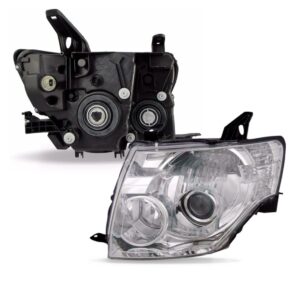 Kit Frente Pajero Full 08/14 Farois Parachoque Tela Milhas Preto