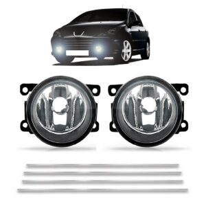 Jogo Friso Peugeot 307 Cromado Grade 2006 A 14 + Farol Milha