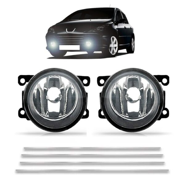 Jogo Friso Peugeot 307 Cromado Grade 2006 A 14 + Farol Milha