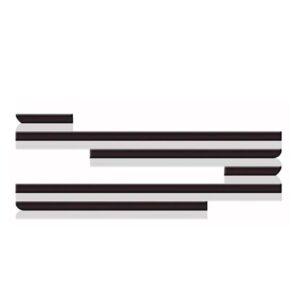 Friso Lateral Kadett/ipanema Gl 1996 A 1998 2p + Jogo Tapete Preto