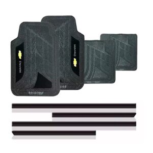 Friso Lateral Para Chevrolet Meriva (todos) Mais Jogo Tapete Preto
