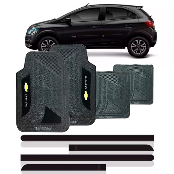 Friso Lateral Onix 2012 A 2018 Modelo Opcional + Jogo Tapete