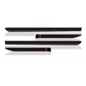 Friso Lateral Fiat Palio G4 2008 A 2015 4p + Jogo Tapete Pvc Preto