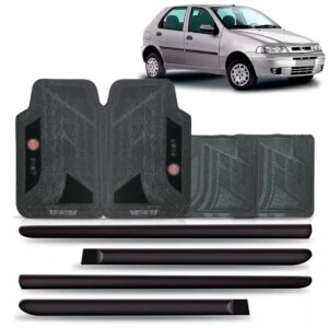 Friso Lateral Fiat Palio Fire 2000 A 2004 4p + Jogo Tapete