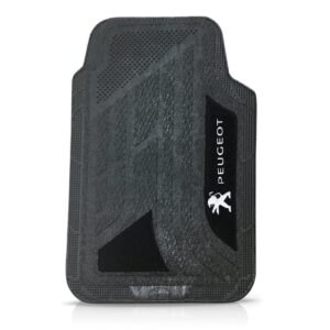 Borrachão Lateral 206 2000/2010 2p  + Jogo Tapet Cor Cinza