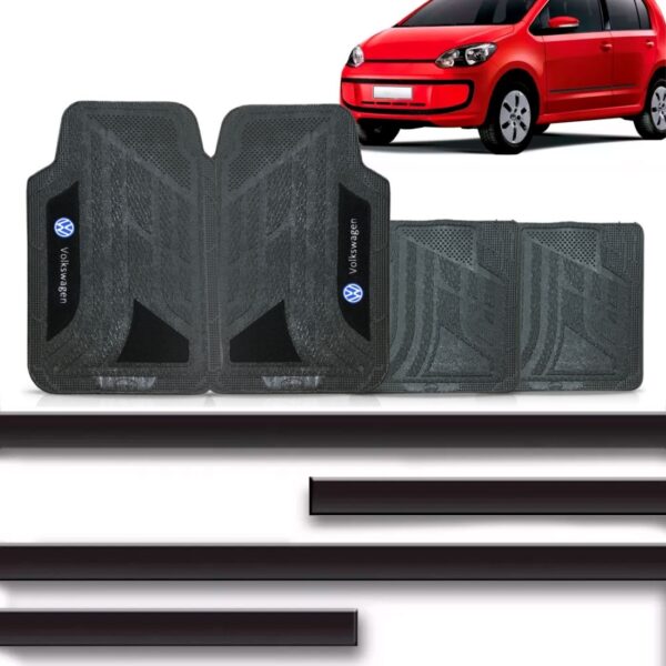 Kit Friso Lateral Up 2014 A 2018 4p + Jogo Tapete Em Pvc