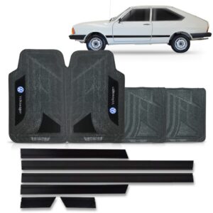 Friso Lateral Passat 2p - Contem 6 Peças Preto + Jogo Tapete