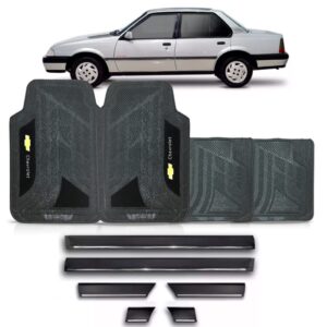 Friso Lateral Monza Gls 1991 A 1996 4p + Jogo Tapete Pvc