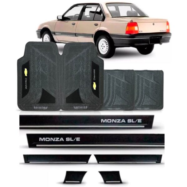 Friso Lateral Monza Sle 1991 1992 2p + Jogo Tapete Pvc